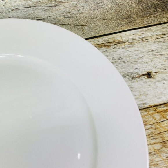 Denmark Tools For Cooks Whiteware Oven Safe Porcelain 11.25" Dinner Plate Set 4 - Picture 13 of 16